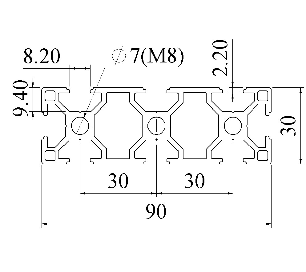 bàn vẽ nhôm định hình 3090